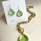 Green Amethyst Earrings