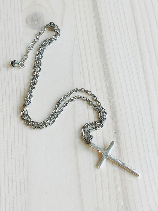 Silver Cross Necklace