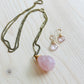 Zara Necklace - Rose Quartz