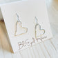 Silver Baby Heart Earrings Made in the USA