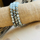 Multi Colored Stone Bracelets with black spots Handmade in the USA