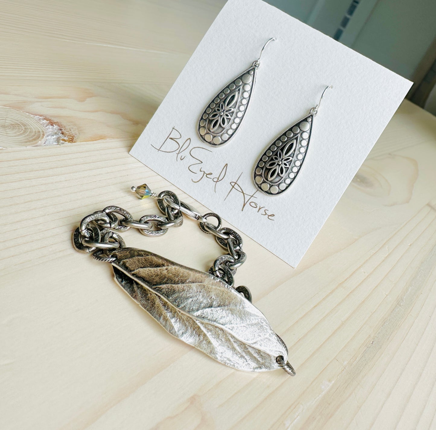 Silver Leaf Bracelet