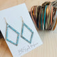 Cassidy EarringsMade in the USA with leather wraps and drift wood in background