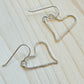 Silver Baby Heart Earrings Made in the USA