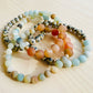 Four Multi Colored Stone Bracelets Handmade in the USA
