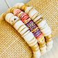 Three Multi Colored Coastal Bracelets Handmade in the USA