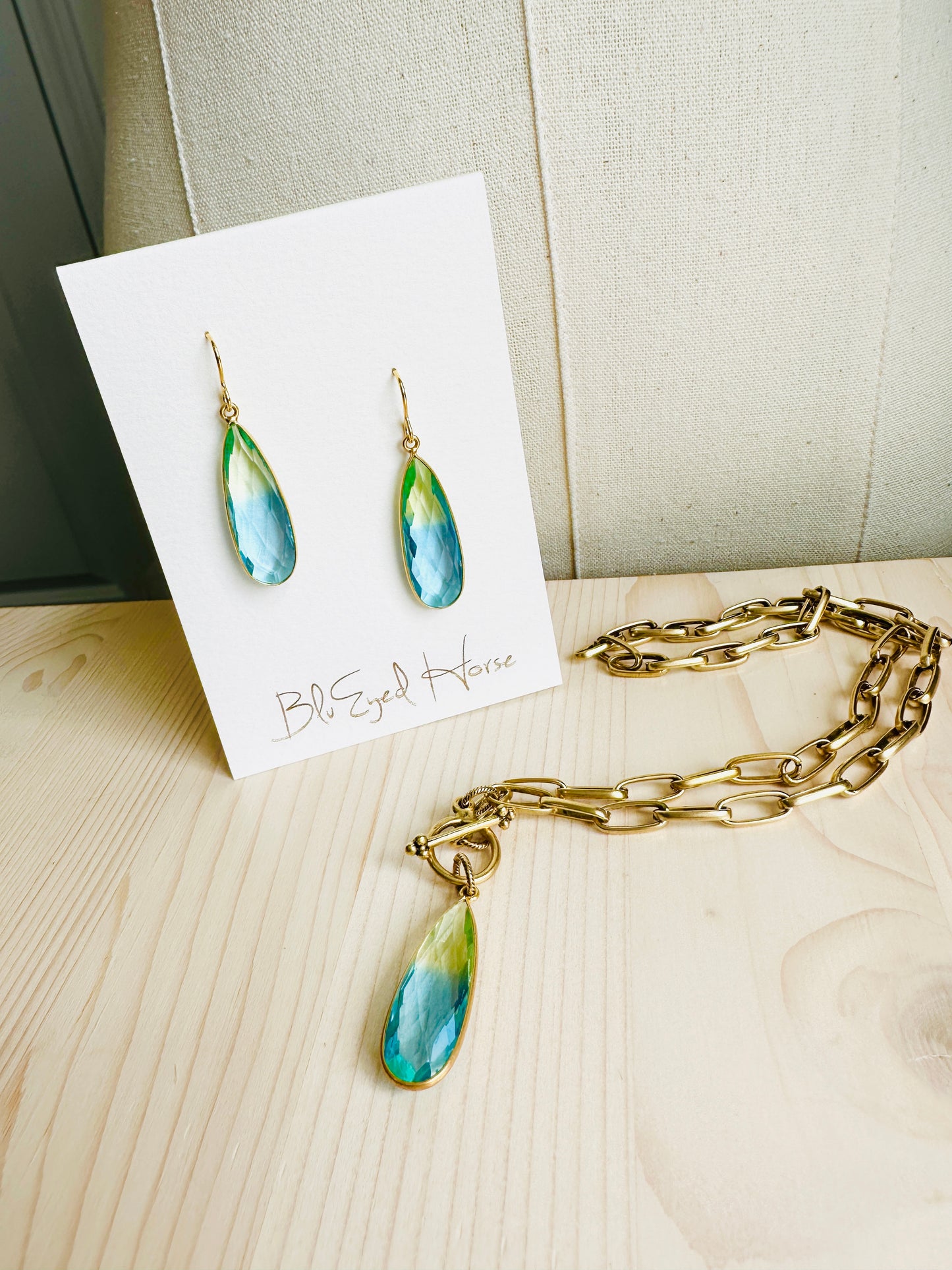 Ocean Quartz Earrings