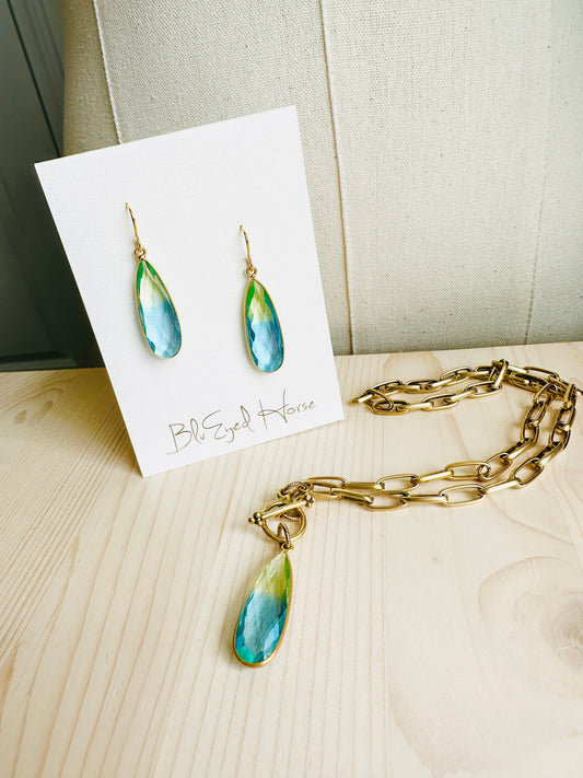 Ocean Quartz Earrings