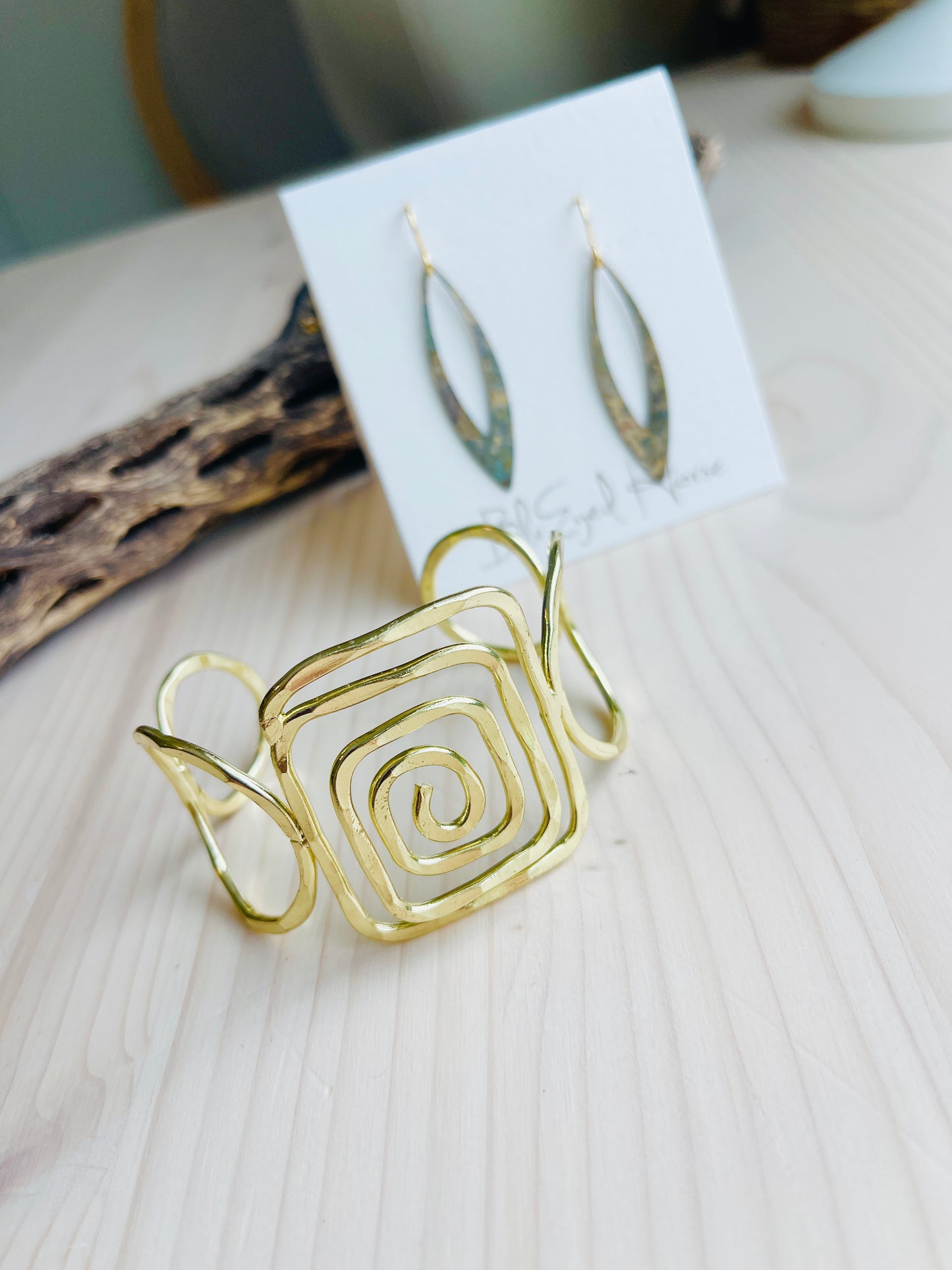 Gold Modern Cuff Bracelet