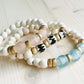 Blush, Ocean, and Zebra Batik Island Bracelets Handmade in the USA
