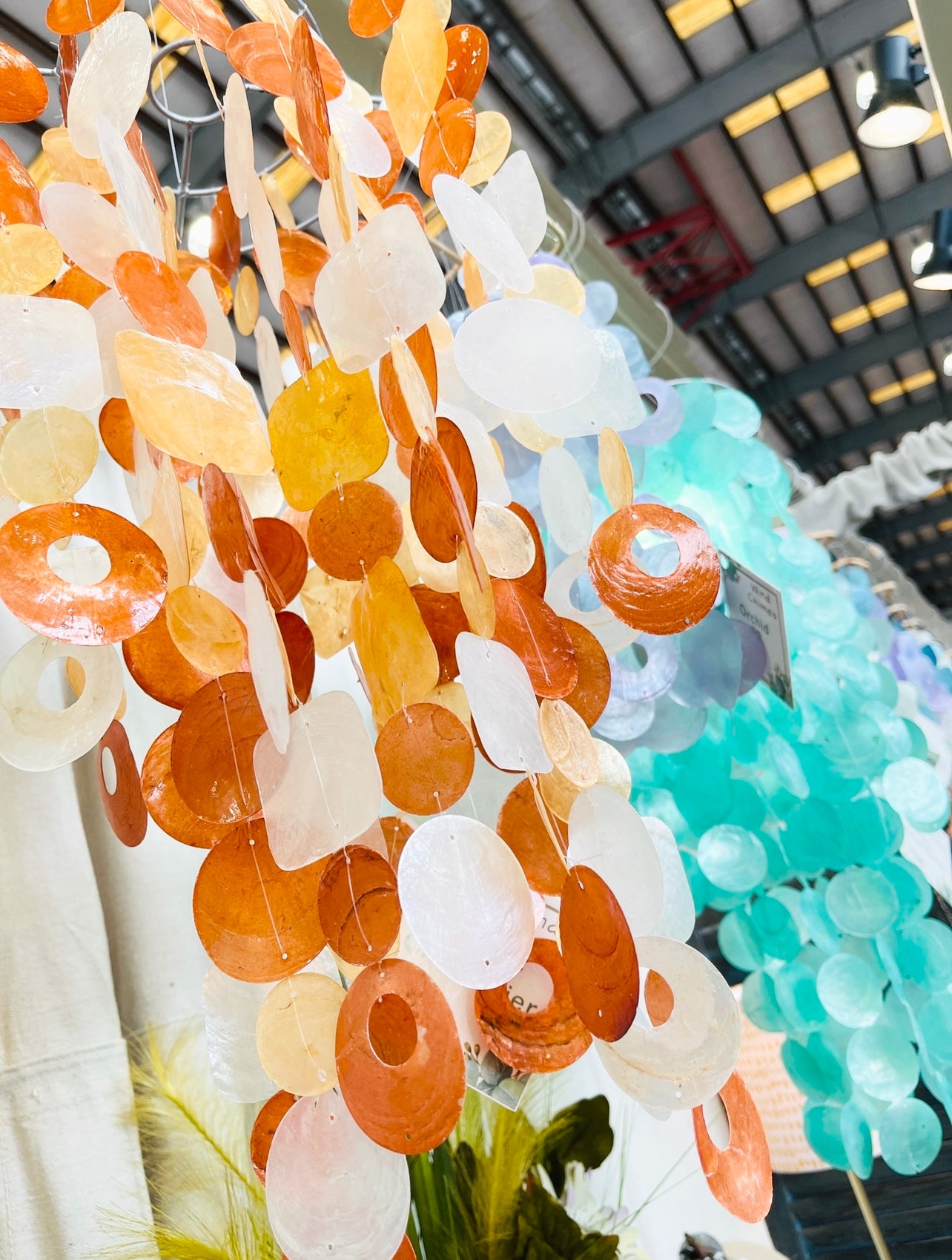 Capiz shell Chandelier