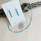 Dakota Choker Handmade in the USA by BluEyed Horse with tear drop earrings and driftwood