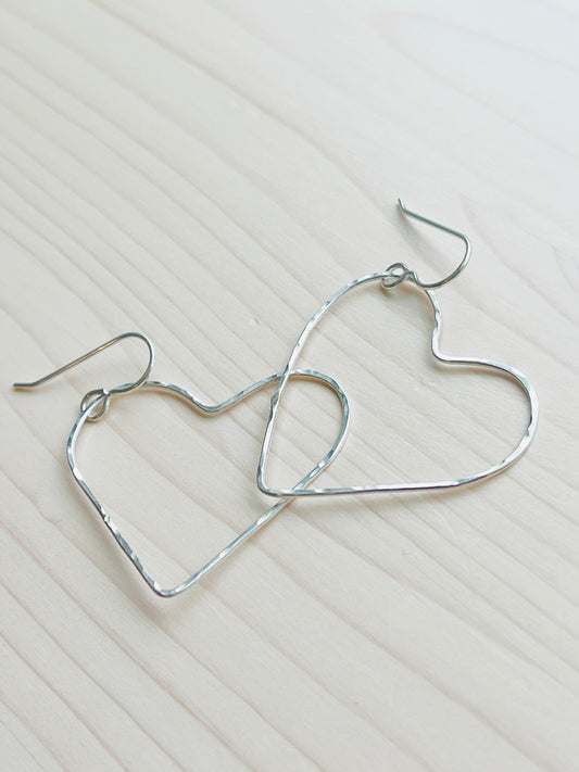 Sterling Heart Earrings