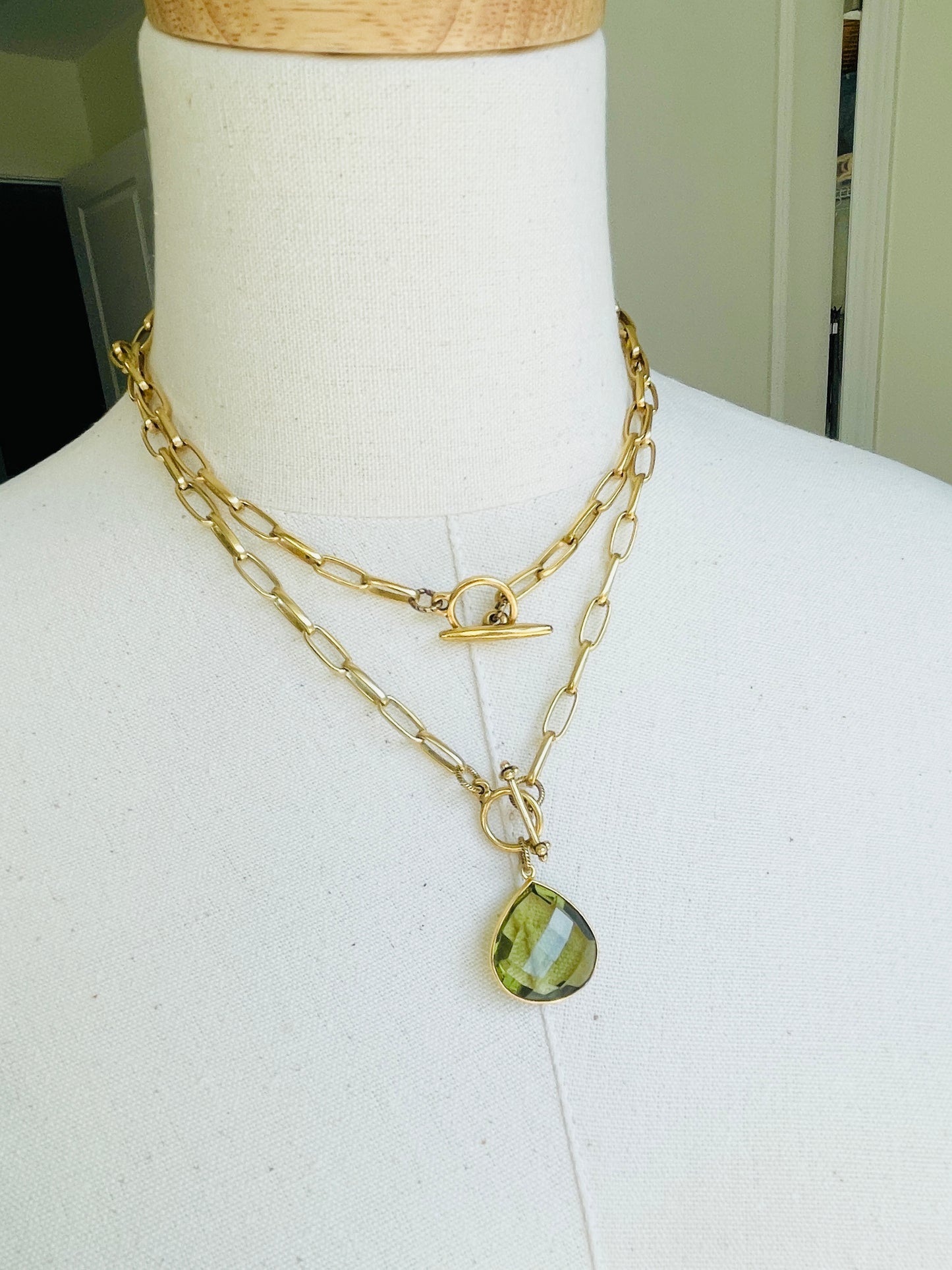 Green Amethyst Necklace