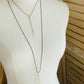 Morocco Necklace Handmade in the USA on mannequin display.