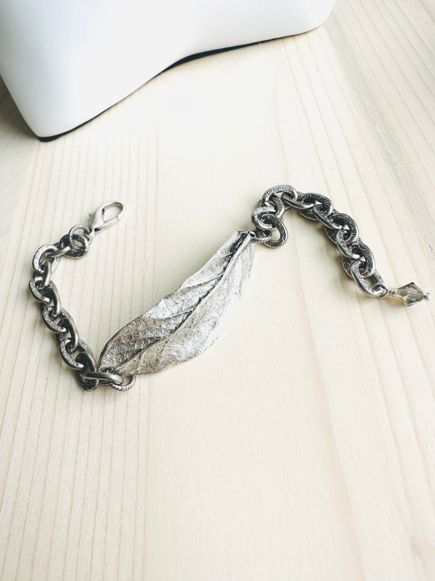 Silver Leaf Bracelet