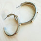 Hammered Nail Head Hoops