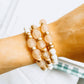 Blush Island Bracelets on wrist that are Handmade in the USA