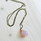 Zara Necklace - Rose Quartz