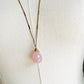 Zara Necklace - Rose Quartz