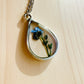 Forget Me Not Necklace close up Handmade in the USA