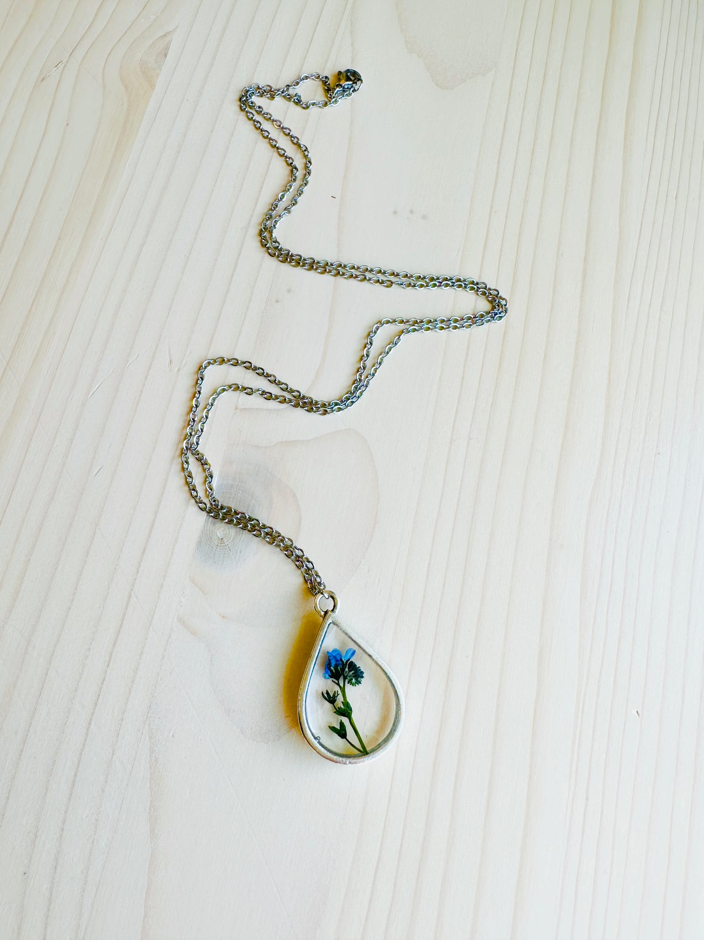 Forget Me Not Necklace Handmade in the USA