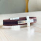Silver Cross & Chocolate Leather Bracelet