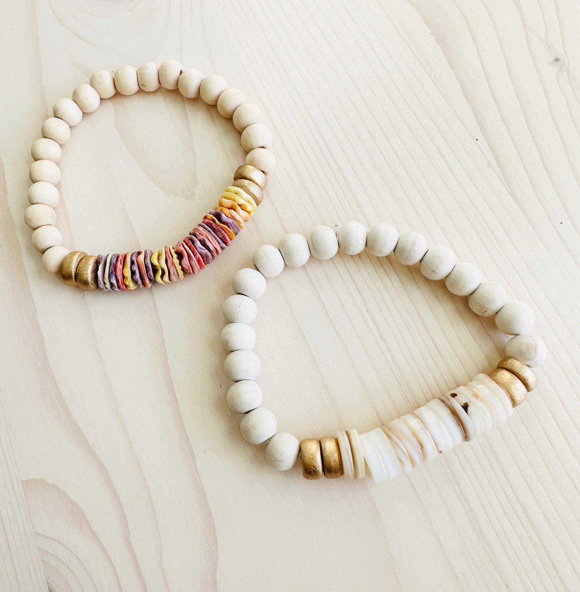 Multi Colored Coastal Bracelets Handmade in the USA