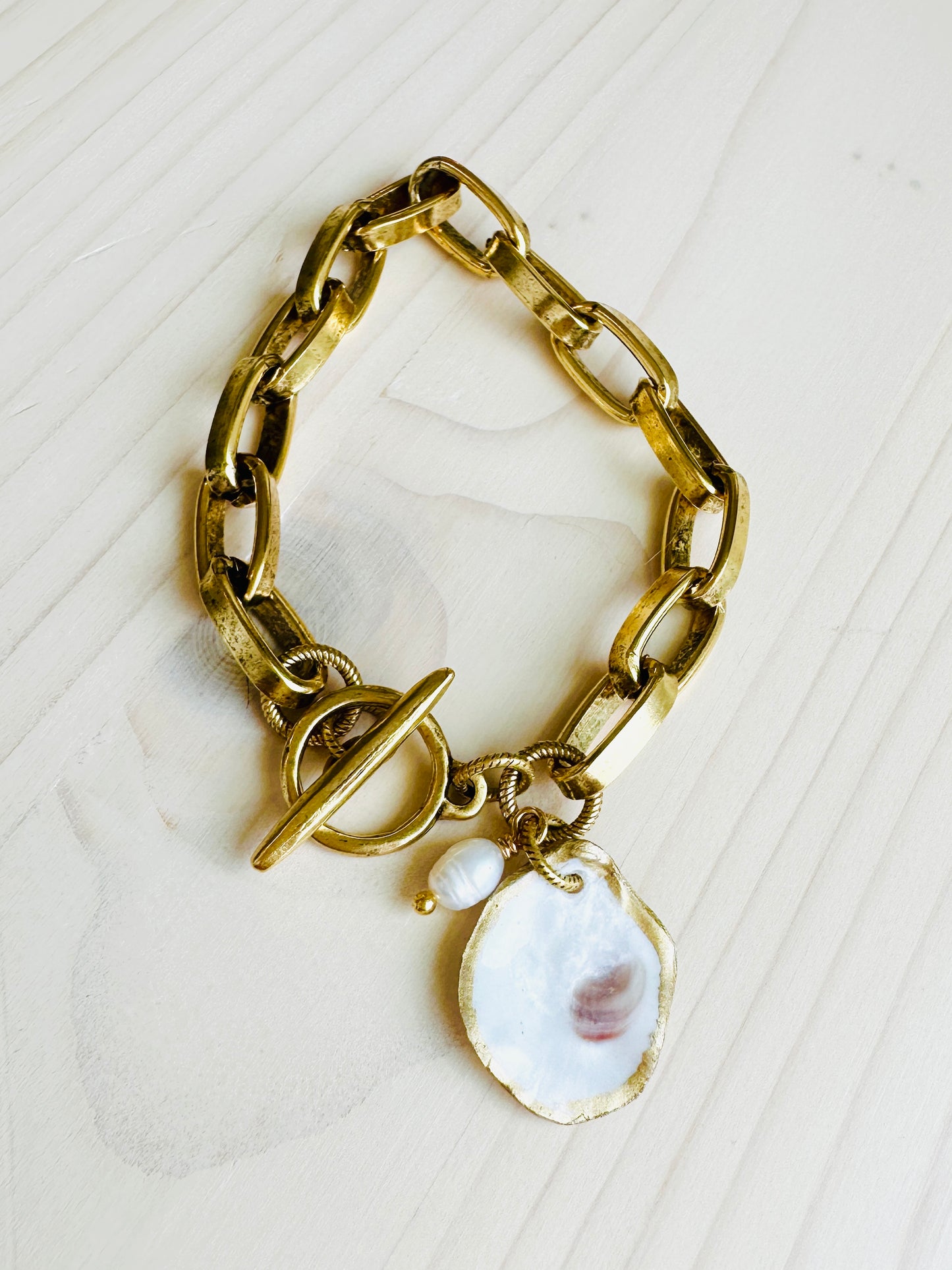Charleston Oyster Shell Bracelet