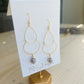 Lana Earrings Hand Crafted in the USA on display stand