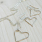Silver Baby Heart Earrings Made in the USA with heart shaped pendant necklace