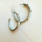 Hammered Nail Head Hoops