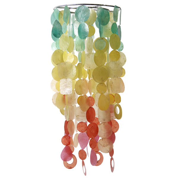 Festive color Capiz shell chandelier